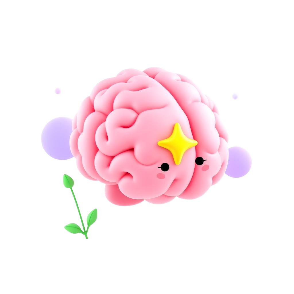 Ilustración cerebro estudio
